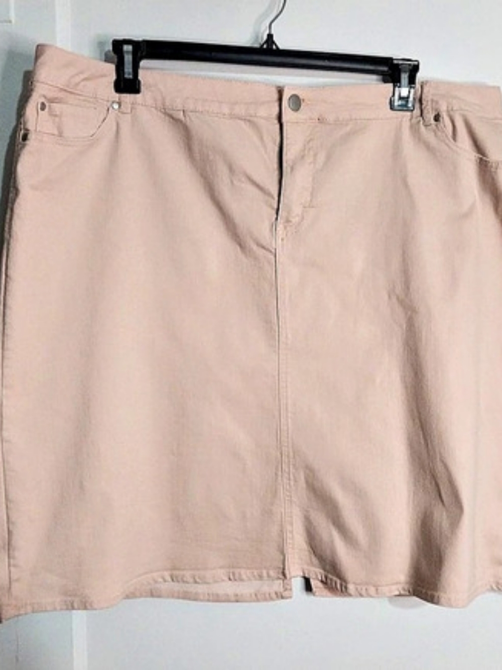 Denim Mini Skirt in Pink Denim Cotton Perfect Summerwear Size 20